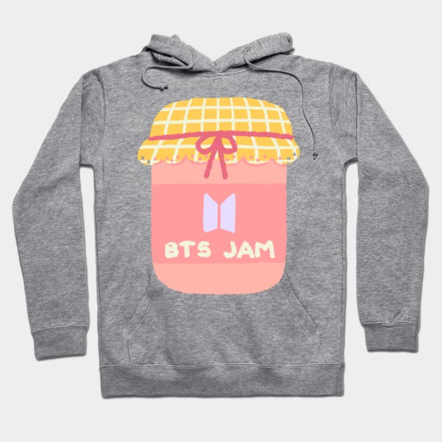 BTS Jam pink aesthetic Hoodie by Oricca